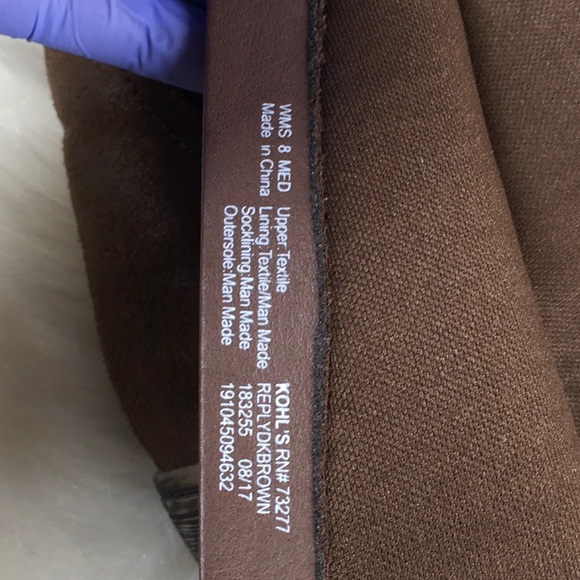 Knee high brown boots sz 8M - Picture 13 of 14